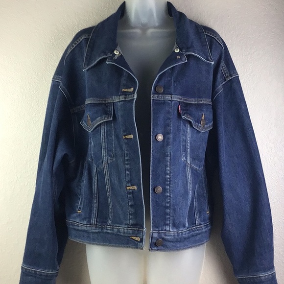 Levi’s Premium Baby Bubble Jean Jacket Without the PlushCollar Size Medium - Picture 12 of 12